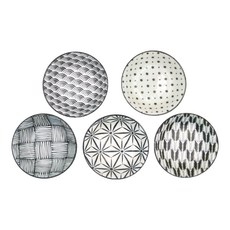 THE MODERN JAPANISM 日本美濃燒 5件式 (直徑 13.5cm x 高 4cm) 日本製造, 小缽, 小紋小缽組 黑色, 1組