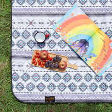 Wild Peak 野峰 大野餐墊 洄瀾 可機洗 厚夾棉 雙面防水, 200 x 140cm