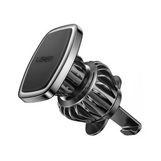 LiSEN 出風口磁吸支架, 兼容99%水平和垂直通風口, 內置6顆強力磁鐵, 升級版掛鉤, 黑色, 1個