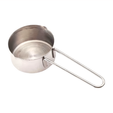 SANNEENG 不鏽鋼量杯, 1/3 CUP (80ml), 430不鏽鋼, 耐用, 不鏽鋼色, 1套