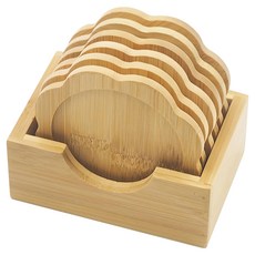 Hesii 竹杯墊 Set 6個, 花形