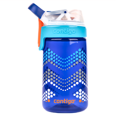 Contigo Gizmo Sip 兒童卡通水壺直飲杯, 414mL, 防漏, 不含BPA, 洗碗機安全, 波浪款, 1個