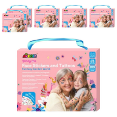 AVEnIR 美妝&紋身貼紙 奇幻花園 6盒 臉部身體彩繪 安全無毒 創意DIY 親子同樂