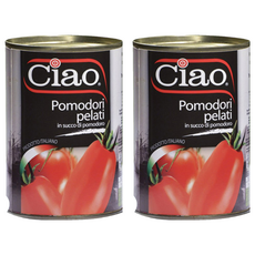 Ciao 喬爾番茄 去皮番茄, 400g, 2罐