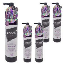 chacol 黑白 熊野油脂 炭 + 酵素 + 泥 卸妝油, 200ml, 5瓶
