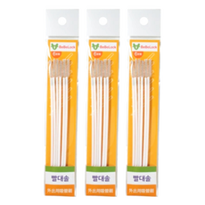 Bebelock 6入組 拋棄式吸管刷, 3包, 透明