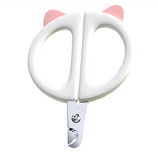 Mamy Pets 宠情 寵物專護輕量化指甲剪 熊貓剪刀, 可愛粉, 1個