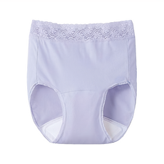 Cervin 日本抑菌消臭速吸尿液輕度失禁防漏尿用內褲 - 蕾絲款 - 女性 - 100cc吸水量 - 淺紫色, M