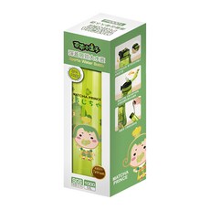GOZENBO 御膳坊 Tritan 彈蓋吸管大水壺 1000ml, 茶茶小王子 綠色, 1L, 1個