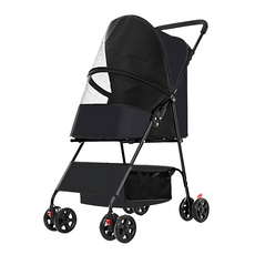 BND 摺疊寵物推車 BNDC101 黑色 牛津布 碳鋼, 1台