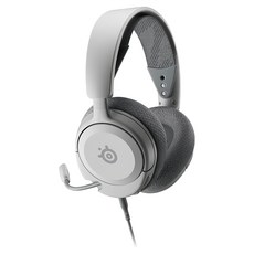 Steelseries 賽睿 有線電競耳機麥克風 Arctis Nova 1 AI驅動型降噪麥克風 3.5mm插孔 超輕量設計, 白色