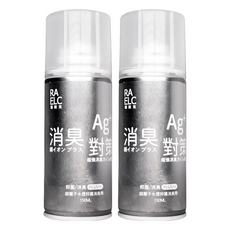 RAELC 瑞爾克 銀離子水煙抑菌消臭劑, 分解空氣臭味分子, 添加銀離子配方, 持久去除異味, 兩段式按壓設計, 150ml, 2瓶