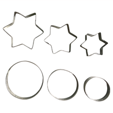 Betty's 焙蒂絲 星圓餅乾模, PM3210, 6個