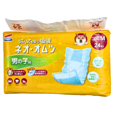 KOCHO 可嬌 NEO 犬用男生用 禮貌帶 安心吸收 合身不緊繃 雙重防漏, M(7~10kg), 24片, 1包