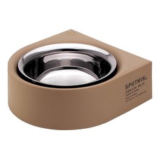 SPUTNIK 斯普尼克 寵物防蟻碗 500ml 不鏽鋼內碗, 卡其色, 1個