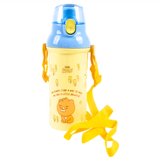 LILFANT Little Friends 彈蓋式水壺 附肩帶 萊恩款, 480ml, 1個