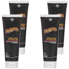 Suavecito Firme Hold Styling Gel 古龍水強黏髮膠 增加光澤 持久整天 不剝落, 237ml, 4條