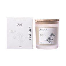 HOLA 和樂家居 Pure Life 覓靜系列 香氛燭杯, 青梨小蒼蘭, 200g, 1個