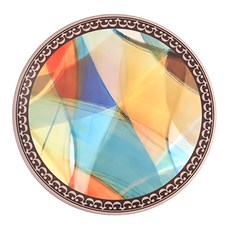 LifeShopping 矽藻土防滑杯墊 圓形, A款 多色, 1個