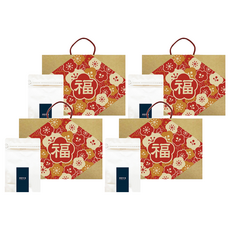 順便幸福 咖啡豆伴手禮盒, 經典奶油核桃 227g + 杏仁果黑巧克 227g, 2盒