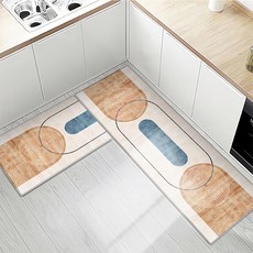 半島良品 水晶絨地墊套組, 抽象棕