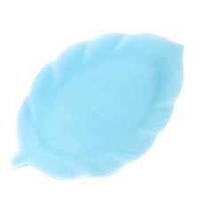 美濃燒 12皿-日本製 葉子造型餐盤 點心盤 小菜盤 日式餐具, 青瓷, 26.5 x 23.5 x 3.2cm, 1個