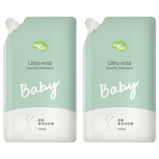 nac nac 低敏嬰兒洗衣精 補充包, 1.1L, 2包