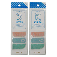 KING JIM KITTA 隨身攜帶和紙膠帶 Clear透明, 蕾絲鉤花 KITT008, 2個