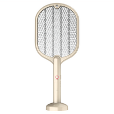 HONG JIN 宏晉 驚雷 充電式電蚊拍，三層安全電網，物理滅蚊，雙模式滅蚊，360度環繞紫光滅蚊，雙重安全開關, 51.5 x 21.5cm, 米色