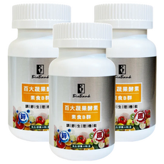 BioBank 大金宏醫 百大蔬果酵素 素食B群 + 鐵鋅, 30顆, 15g, 3盒