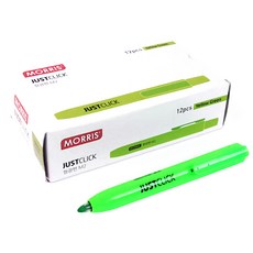 JUSTCLICK Maurice 熒光筆 M2, 淺豆綠色, 12支