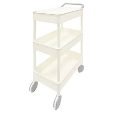 KEYWAY 聯府 大車輪推車, 白色, 3層, 1入