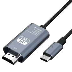 Wephone Type-C 轉 HDMI 4K 高清影音轉接線, 2m, 1條