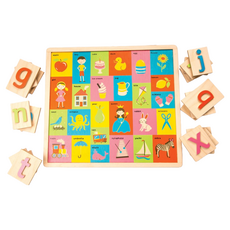 tender leaf 字母圖片學習拼圖 TL8416 18個月以上, 1組, 26塊