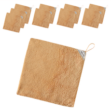 TELITA日本大和抗菌防臭超細纖維吸水擦拭巾 TA9601, 卡其色, 10條