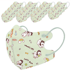 COMFIZ 康菲 兒童3D醫療口罩 狗與鹿聯名 幼幼 S 1~3歲, 20片, 狗與鹿散步出遊篇, 1盒