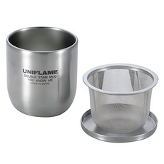 UNIFLAME 不鏽鋼隔熱和風茶杯 φ82x85mm 約270ml, U666081, 1個