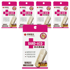 利聯醫技 防水舒適繃 膚色, 22片, 5盒