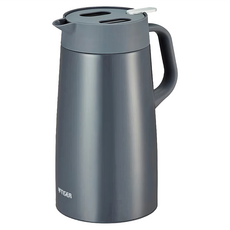 TIGER 虎牌 北歐風提倒型不鏽鋼真空保溫熱水瓶 PWO-A160, 暗灰色, 1.6L, 1個