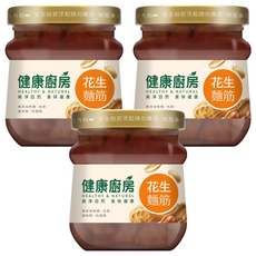 健康廚房 花生麵筋 無添加食品添加物, 170g, 3罐