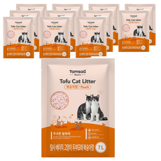 Tamsaa Basics 豆腐貓砂 Set 6 7L, 12包, 水蜜桃香