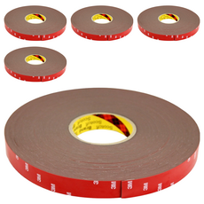 3M 無痕網格雙面膠, 黃色雙面膠, 5個