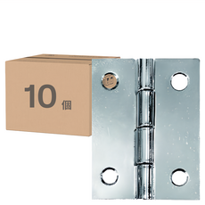 木百貨 後鈕 含螺絲, 50 x 38 x 1.2mm, 1組