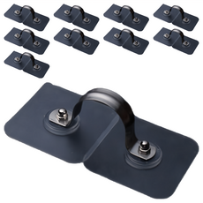 神崎家居 6分免打孔免釘超黏管夾 不鏽鋼管道固定夾, 直徑25 x 18mm, 1組