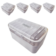 Imakara 雙層家庭藥盒 白色 10.4*19.1*10.5CM, 6個