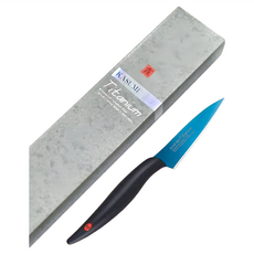 KASUMI 霞 鍍鈦合金刻花刀B, 刀刃8cm 全長20cm, 22008, 1支