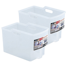 FUDOGIKEN 不動技研 日本製高位層板專用手持收納籃 手提握把, 33.4 x 24 x 22cm, 400006, 2個