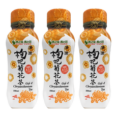 潤之泉潤心田 枸杞菊花茶, 330ml, 100%精華萃取, 無農藥殘留, 無添加, 3瓶