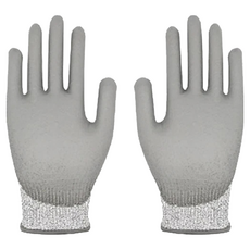 GELLIS 鵲利仕 HPPE 防切割PU防滑手套，高強聚乙烯材質，柔軟親膚，熟練編織, GGL-CNGY01, 1雙