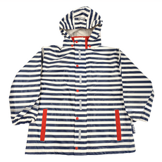 Playshoes 超輕量可機洗連帽兒童雨衣外套-海軍風-116